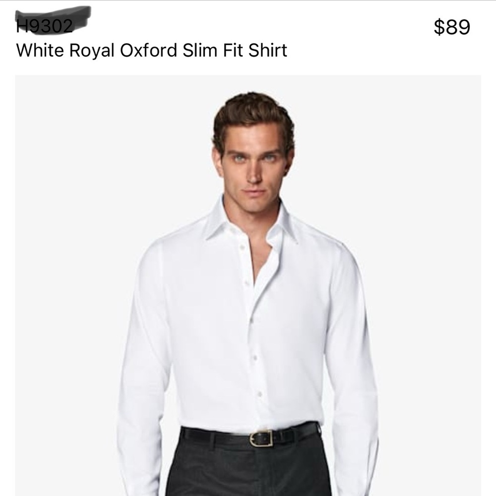 White Royal Oxford shirt